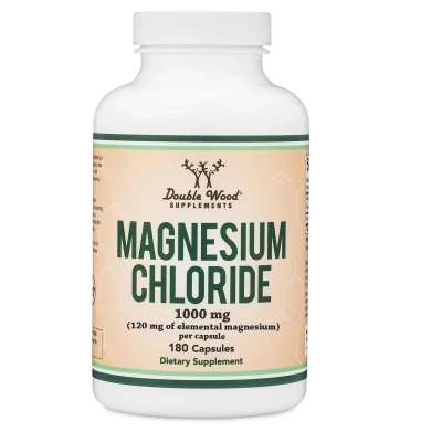 Double Wood Supplement Magnesium Chloride 1000mg Per Serving 180 Capsule