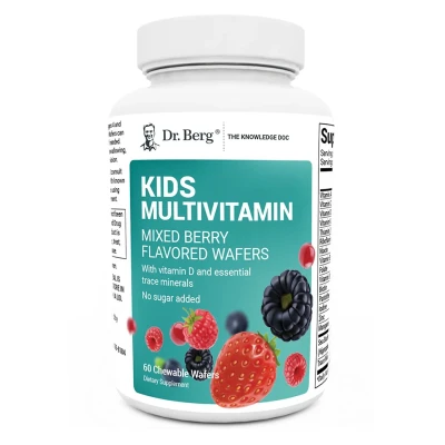 Dr Berg Kids Multivitamin Mixed Berry 60 Chewable Wafers