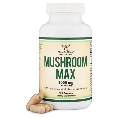 Double Wood Supplement Mushroom Max 1000mg Per Serving 120 Capsule