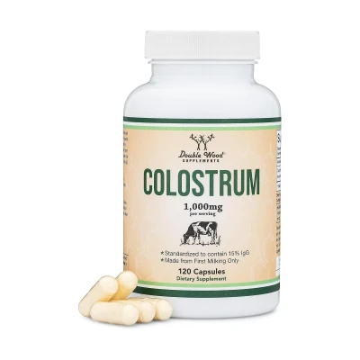 Double Wood Supplement Colostrum 1000mg Per Serving 120 Capsule
