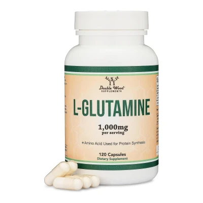 Double Wood Supplement L-Glutamine 1000mg Per Serving 120 Capsule
