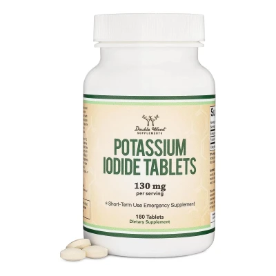 Double Wood Supplement Potassium Iodide 130mg Per Serving 180 Tablest