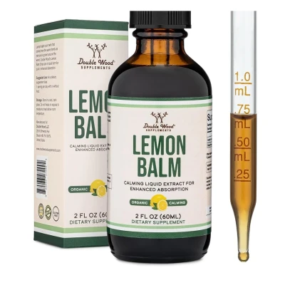 Double Wood Supplement Lemon Balm Drops 2 FL OZ (60ML)
