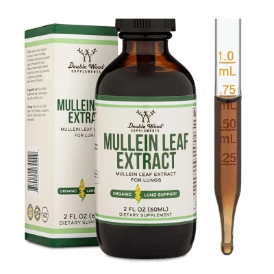 Double Wood Supplement Mullein Leaf Drops 2FL OZ (60ML)