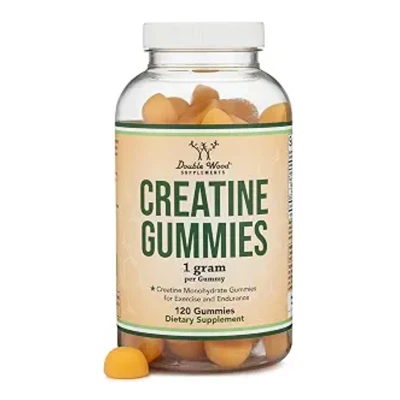 Double Wood Supplement Creatine Gummies 1gram Per Gummy 120 Capsules
