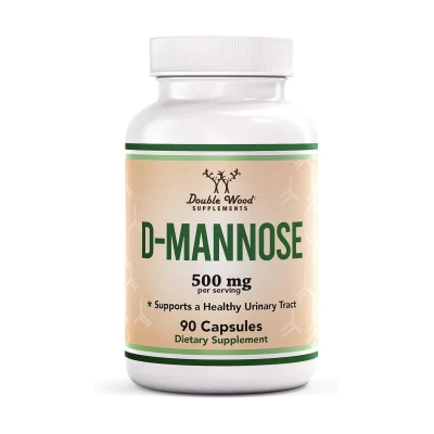 Double Wood Supplement D-Mannose 500mg Per Serving 90 Capsules