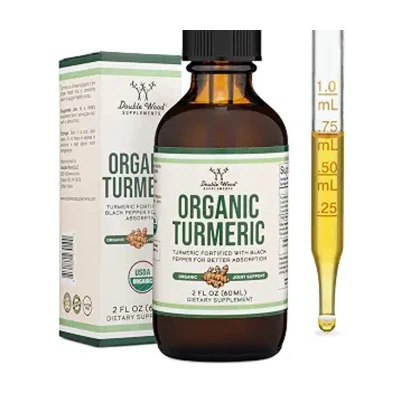 Double Wood Supplement Turmeric Drops 2FL OZ (60ML)