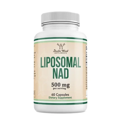 Double Wood Supplement Liposomal NAD 500mg Per Serving 60 Capsules