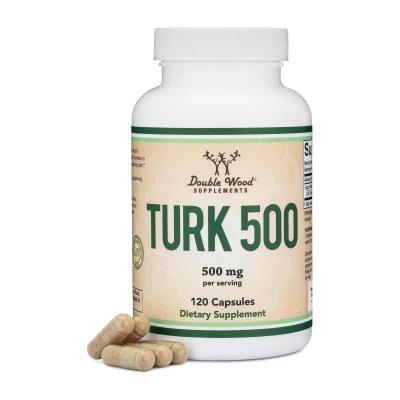 Double Wood Supplement Turkesterone 500mg Per Serving 120 Capsules