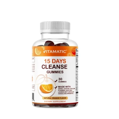 Vitamatic 15 Day Cleanse Gummies Natural Flavor Orange 30 Gummies