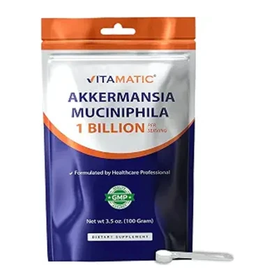 Vitamatic Akkermansia Muciniphila Gut Health - 100 Gram Powder 3.5 OZ 1 Billion Per Serving