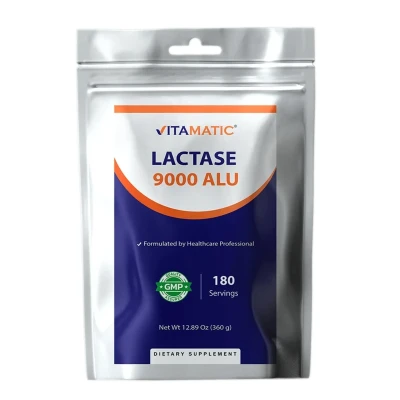 Vitamatic Lactase Enzyme 9000 Alu Net Wt 12.89 Oz (360g) 180 Powder
