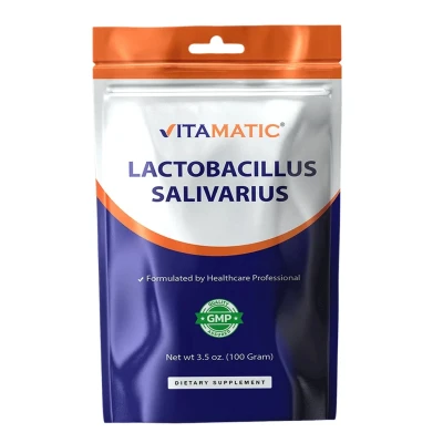Vitamatic Lactobacillus Salivarius Probiotic 100g (3.5 Oz) Powder