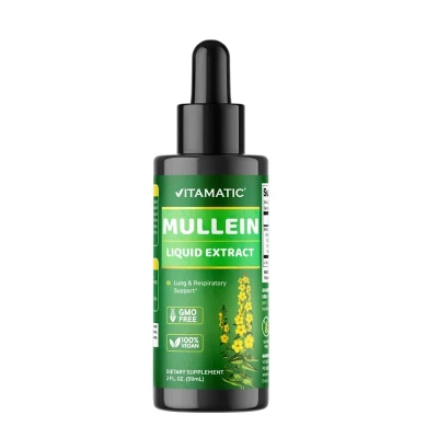 Vitamatic Liquid Mullein Leaf 1000mg 2 Fl Oz (59 Ml)