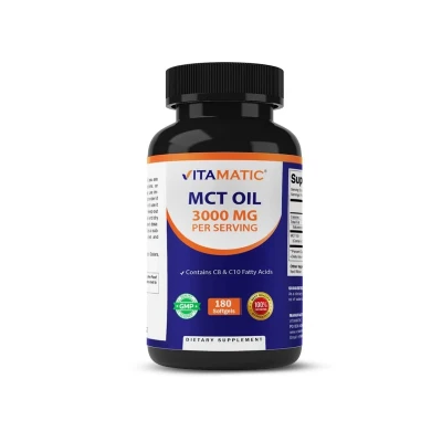 Vitamatic Mct Oil Softgels 3000mg 180 Softgels