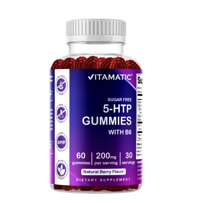 Vitamatic Sugar Free 5-HTP 200mg B6 60 Gummies