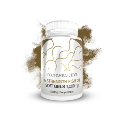 Nootropics Depot Omega-3 Fish Oil 1000mg 60 Softgels