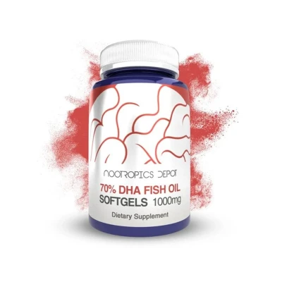 Nootropics Depot DHA Fish Oil 1000mg 180 Softgel