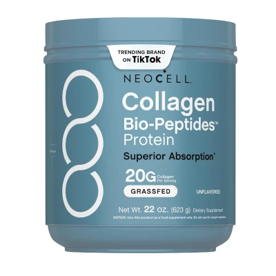 Neocell Grassfed Collagen Bio-Peptides, 20oz (567g) Powder