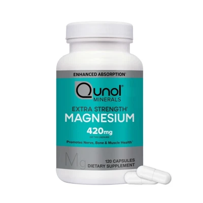 Qunol Magnesium Extra Strength 420 mg 120 Capsules