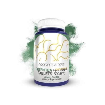 Nootropics Depot Green Tea Piperine 500mg 180 Tablets