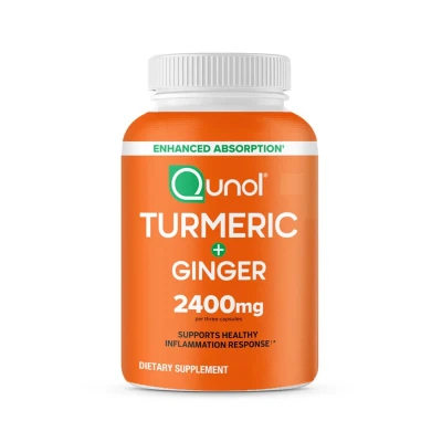 Qunol Turmeric + Ginger Capsules 2400mg