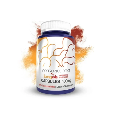 Nootropics Depot Longvida Optimized Curcumin 400mg 180 Capsules