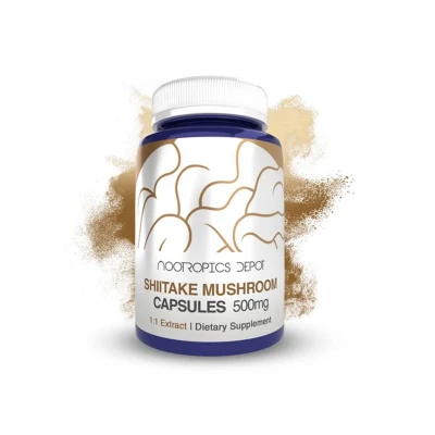 Nootropics Depot Shiitake Mushroom 500mg Capsules
