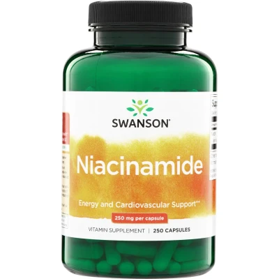 Swanson Niacinamide Energy Cardiovascular Support 250mg Per Capsule 250 Capsules