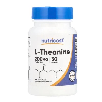 Nutricost L-Theanine 200mg Per Serving 30 Capsules