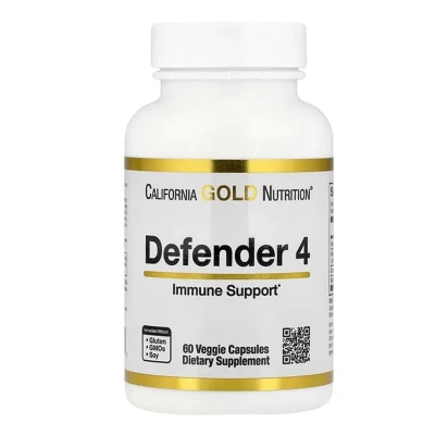 California Gold Nutrition Defender 4 Immune Support 60 Veggie Capsules
