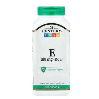 21st Century Vitamin E 180mg (400 IU) Antioxidant Support 250 Softgels