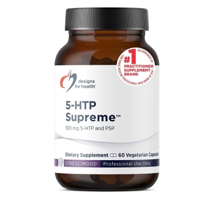 Designs For Health 5-HTP Supreme 100 mg 5-HTP and P5P 60 Capsules