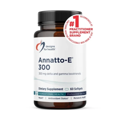Designs For Health Annatto-E 300 300mg delta and gamma tocotrienols 60 Softgels