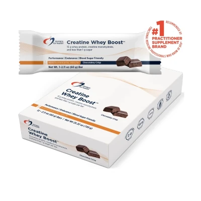 Creatine Whey Boost Designs For Health Chocolatey 2.11 oz 60g Bar
