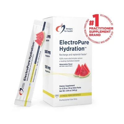 Electropure Hydration Designs For Health Watermelon Flavor 4.94 Oz 140g Stick Packs
