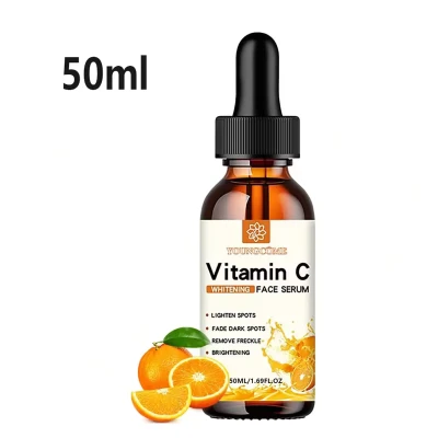 2pcs Vitamin C Facial Essence Contains Hyaluronic Acid Dark Spot Remover Moisturizing Repair Anti-aging Essence Facial Skin Care 30ml