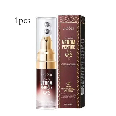 SADOER Snake Venom Peptide Caffeine Anti Wrinkle Massage Eye Cream Anti Dark Circles Anti-Aging Moisturizing Eyes Skin Care