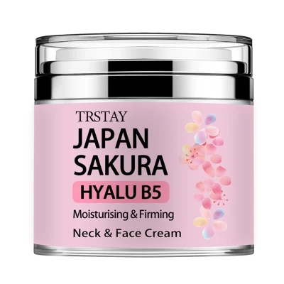 2pcs Japan Sakura Essence Cream Sakura Tone Up Cream with Hyaluronic Acid and Panthenol