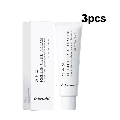 3pcs 345 Relief Cream Comprehensive solution to skin problems Anti-sugar and antioxidant Brightening skin Improving acne marks Moisturizer