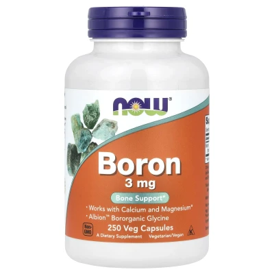NOW Foods - Boron | 3 mg | 250 Veg Capsules