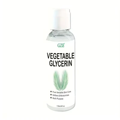 Gze Vegetable Glycerin 100% Pure Versatile Skin Care Softening and Moisturizing Multi-Purpose and Versatile Skin Care