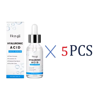 5pcs Hyaluronic Acid Serum 50ml Anti Aging Face Serum With Centella Asiatica Deep Hydration For Glowing Skin For Fine Lines Wrinkles