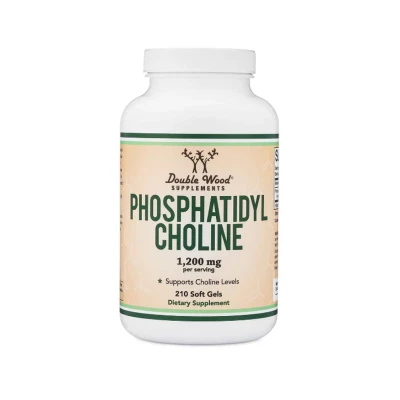 Double Wood Supplements Phosphatidyl Choline 1,200 Mg per Serving * Supports Choline Levels 210 Softgels