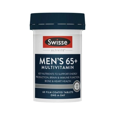 Swisse Ultivite Men's Ultivite 65+ Multivitamin 60 Film Coated Tablets