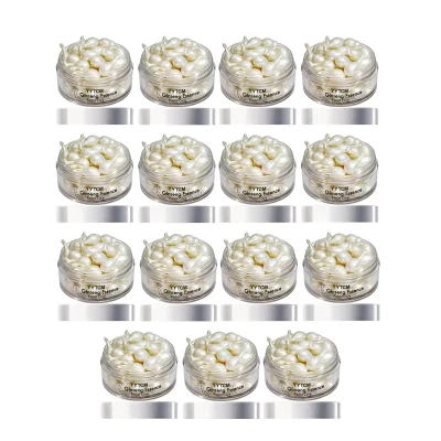 15pcs Ginseng Essence Capsules, Moisturizing and Firming Essence Serum, Contains Squalane, Niacinamide, Vitamin E, Retinol, Deep Hydration (0.34Gx30 Capsules)/Bottle-1 Bottle