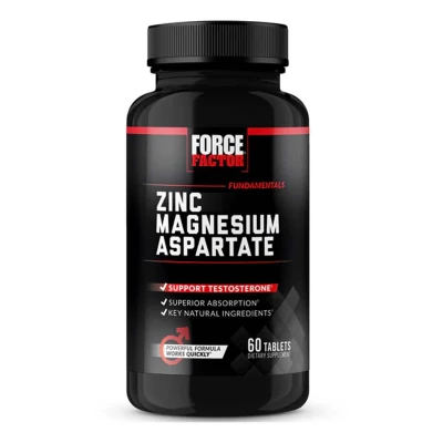 Force Factor Male Vitality Zinc Magnesium Aspartate 60 Tablets
