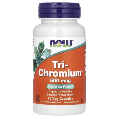 NOW Foods - Tri-Chromium | 500 mcg | 180 Veg Capsules