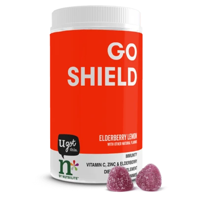 Nutrilite Go Shield Immunity Gummies Elderberry Lemon Vitamin C, Zinc & Elderberry 60 Gummies