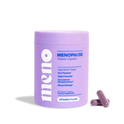 Meno Menopause Vitamins O Positive Health Dietary Supplement 60 Vegan Capsules